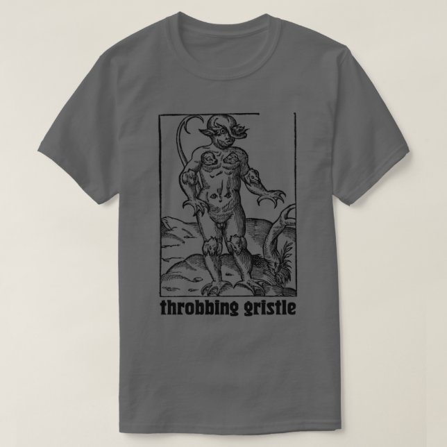 T-shirt Throbing Gristle Punk Design industriel (Design devant)