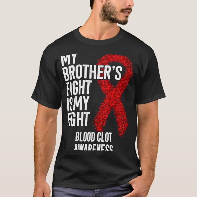 T-shirt Thrombus Le combat de mon frère est mon combat Flo (Devant)
