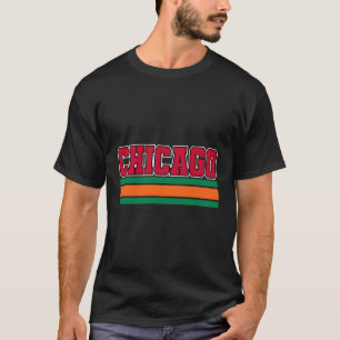 T-shirt Throwback Chicago Blackredorangegreen Hometown Chi