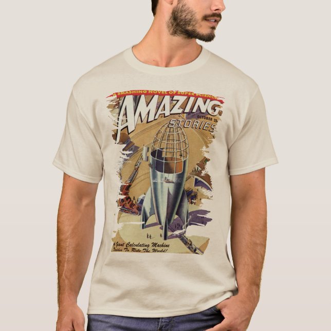 T-shirt Throwback Space Retro Pop Culture Machine Chemise (Devant)