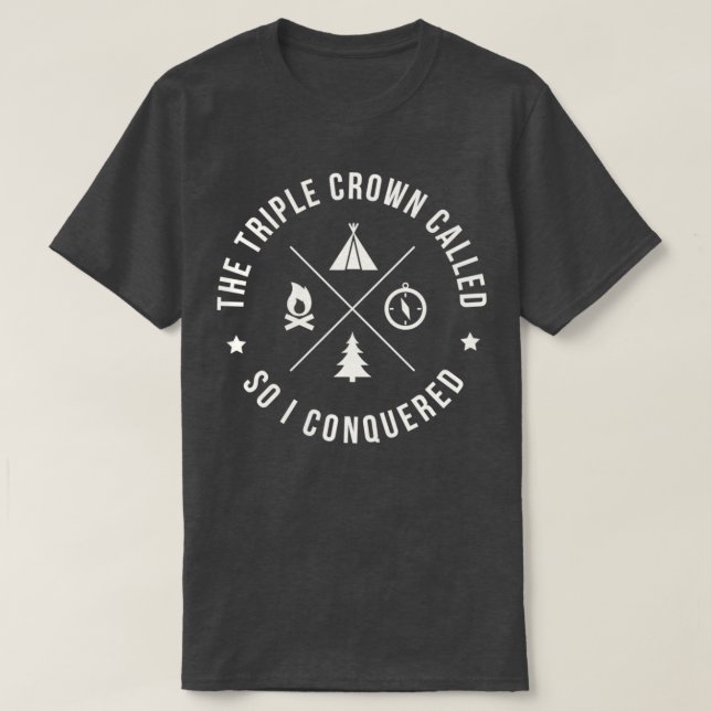 T-shirt ThruHiker Triple Crown PCT AT CDT (Design devant)