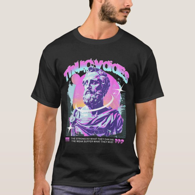 T-shirt Thucydides Vaporwave Citation stoïque esthétique g (Devant)