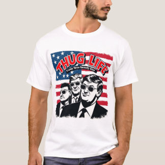 T-shirt Thug Life Trump Vance Kennedy Elon Graphic Shirt