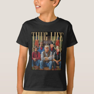 T-shirt Thug Trump Vance Kennedy Elon Pour La Vie Graphiqu