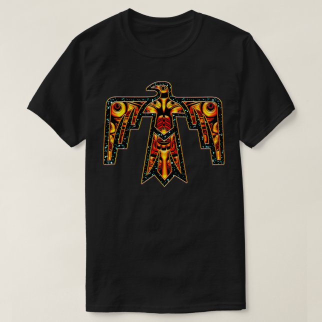T-shirt Thunderbird Améral amérindien totem animem (Design devant)