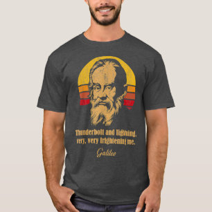 T-shirt Thunderbolt et éclair Galileo Astronomy Meme
