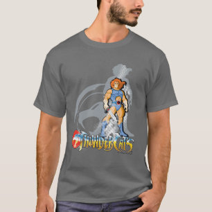 T-shirt ThunderCats Graphique de l'ombre de demi-tour Li