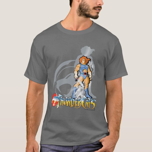 T-shirt ThunderCats | Lion-O Halfttone Shadow Graphic (Devant)