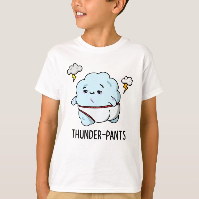 T-shirt Thunderpants Funky Cloud Météo Pun (Devant)