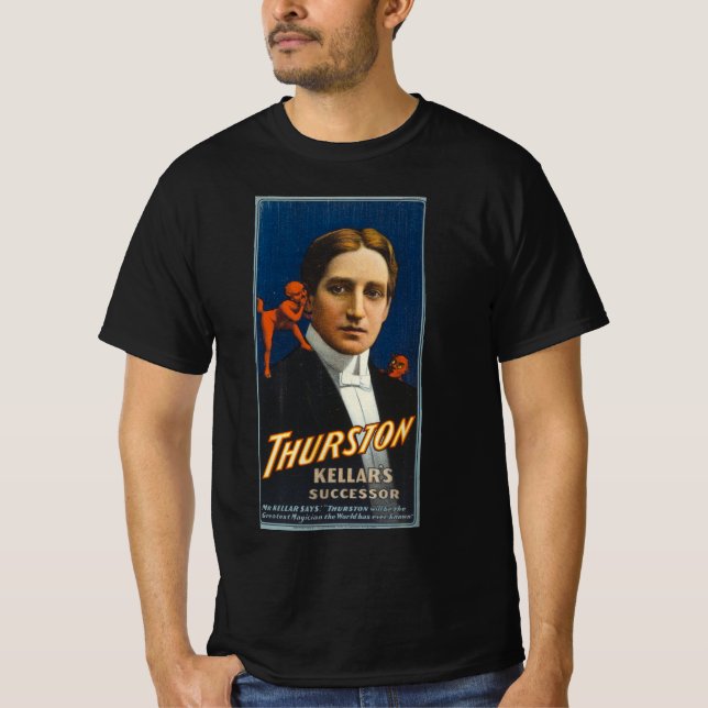 T-shirt Thurston, affiche magique du successeur de Kellar (Devant)