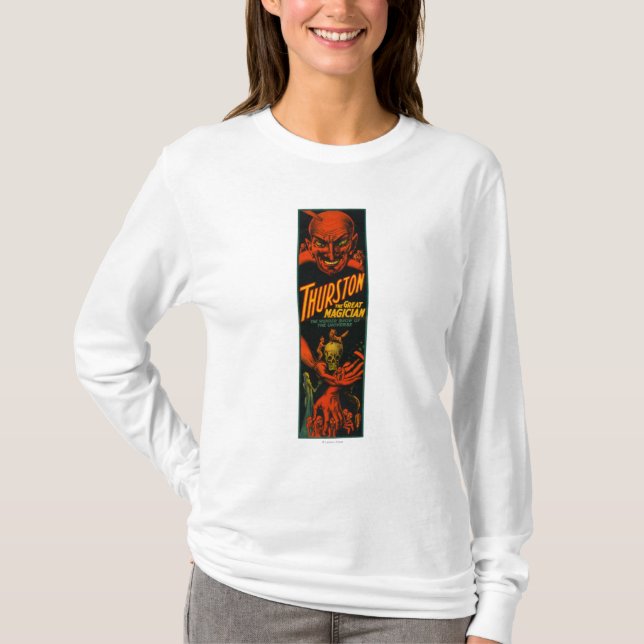 T-shirt Thurston "grande exposition de magicien de (Devant)