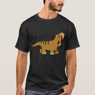 T-shirt Thylacosmilus Cartoon à bouche béante