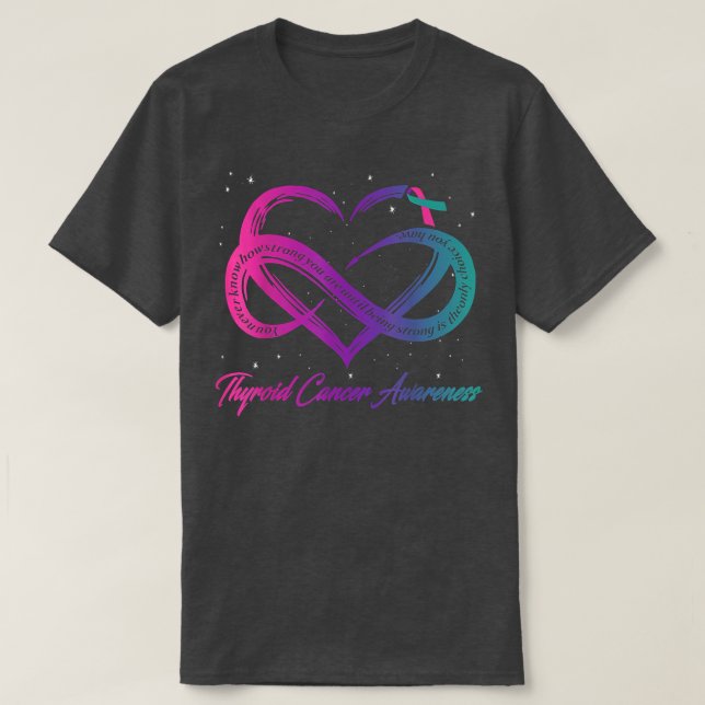 T-shirt Thyroïde Cancer Survivant Soutien Thyroid Cancer G (Design devant)