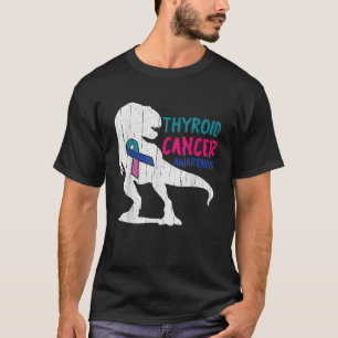 T-shirt Thyroïde Cool de sensibilisation au cancer T Rex g