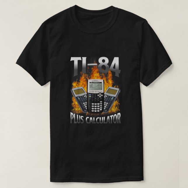 T-shirt Ti-84 Plus Calculateur Funny Enseignant Math (Design devant)