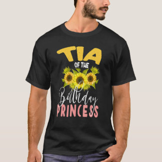 T-shirt Tia De L'Anniversaire Princesse Tournesol Correspo
