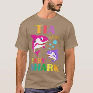T-shirt Tia Du Bébé Anniversaire Requin Tia Requin Mères D