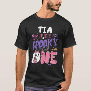 T-shirt Tia Du Éffrayant Un 1er Anniversaire Fille Hallowe