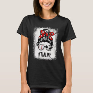 T-shirt Tia Life Football Chignon Désordonné Bysebyll Jour