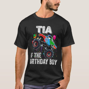 T-shirt Tia of the Birthday Boy Monster Truck Birthday Fam