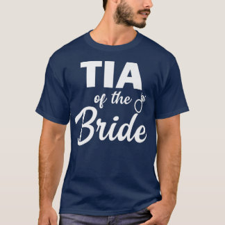 T-shirt Tia of the Bride Coordinating Wedding Party 