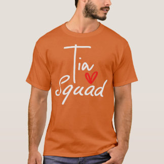 T-shirt Tia Squad Drôle Mignonne Tante Espagnole Femmes