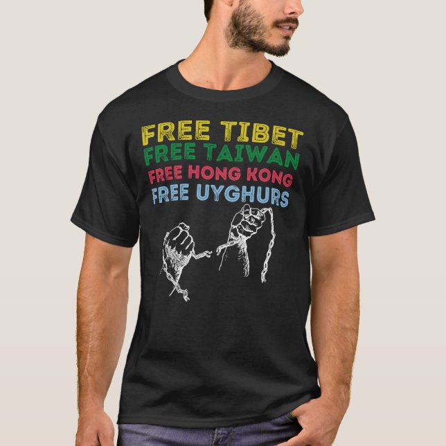T-SHIRT TIBET GRATUIT, TAIWAN GRATUIT, HONG KONG GRATUIT,  (Devant)