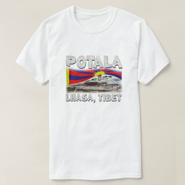 T-shirt Tibet Potala Lhassa (Design devant)