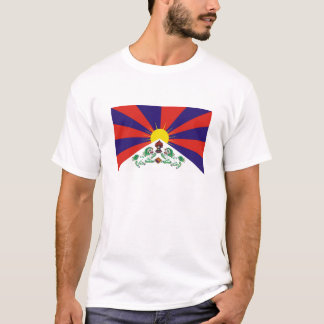 T-shirt tibétain de drapeau