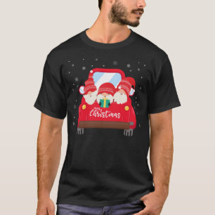 T-shirt Tibétain Mastiff équitation Camion Rouge Joyeux No