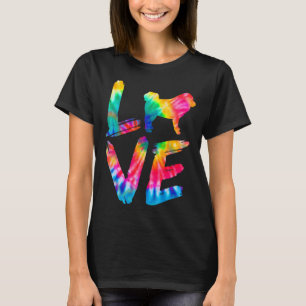 T-shirt Tibétain Mastiff Tie Dye Love Chien Maman Papa