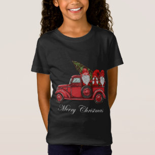 T-Shirt Tibétain Terrier équitation Camion Rouge Joyeux No