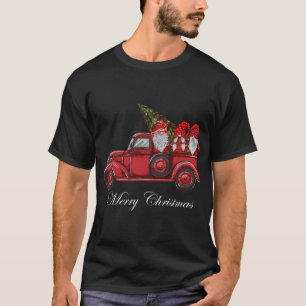 T-shirt Tibétain Terrier équitation Camion Rouge Joyeux No