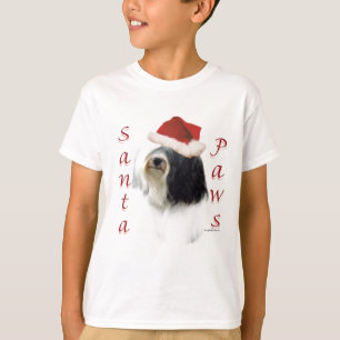 T-shirt Tibétain Terrier Père Noël Paws
