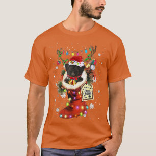 T-shirt Tibétain Terrier Xmas Boot Noël Sock hiver Sn
