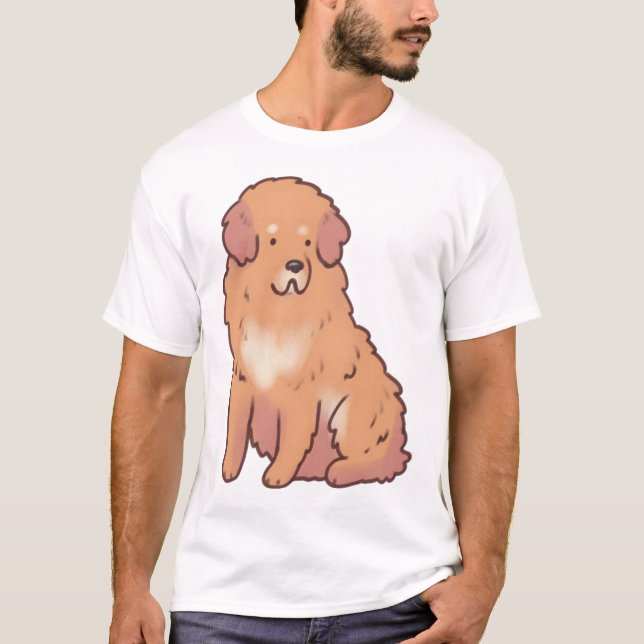 T-shirt Tibetan mastiff dog Magic (Devant)
