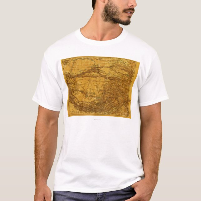 T-shirt TibetPanoramic MapTibet 2 (Devant)