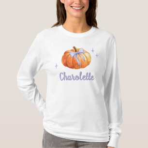 T-shirt Tic ou traitement personnalisé Halloween Citrouill