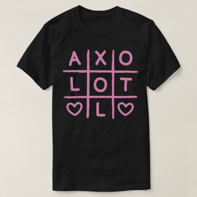 T-shirt Tic Tac Tac Toe Rose (Design devant)