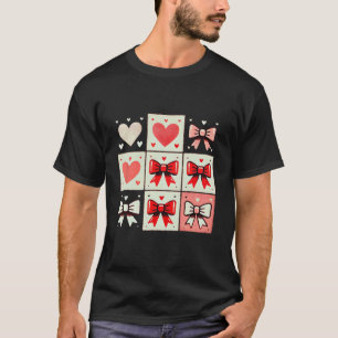 T-shirt Tic-tac-toe Cœurs et Arcs – Cadeau de la Saint-Val