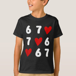 T-shirt Tic Tac Toe drôle de la Saint-Valentin 67 Meme Six