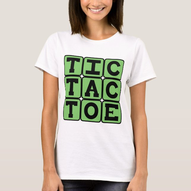 T-shirt Tic-Tac-Toe, Jeu de X et de O (Devant)