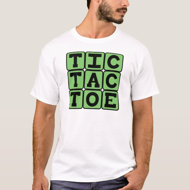 T-shirt Tic-Tac-Toe, Jeu de X et de O (Devant)