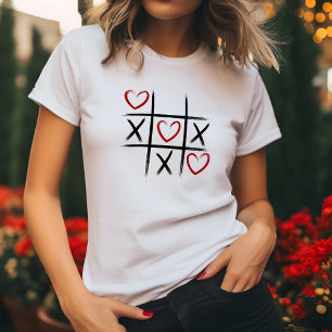 T-shirt Tic Tac Toe - L'amour gagne toujours