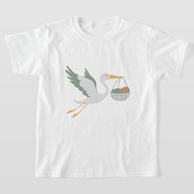 T-shirt Tichert kids la cigogne  (Poser)