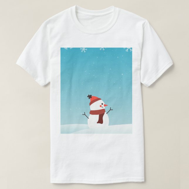 T-shirt Tichert pour hommes hiver  (Design devant)