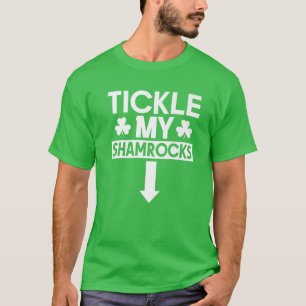 T-shirt Ticker Mon Jour de la Saint Patrick Shamrock Irlan