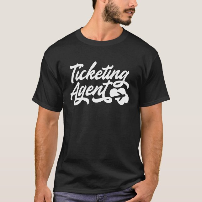 T-shirt Ticketing Agent Profession Job Airport Worker Airf (Devant)