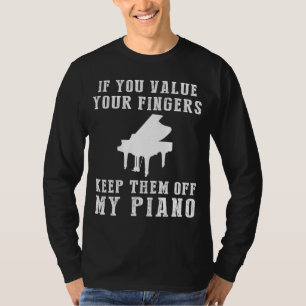 T-shirt Tickle Ivories - Gardez mon piano Drôle Tee &