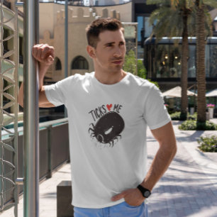 T-shirt Ticks Love Me